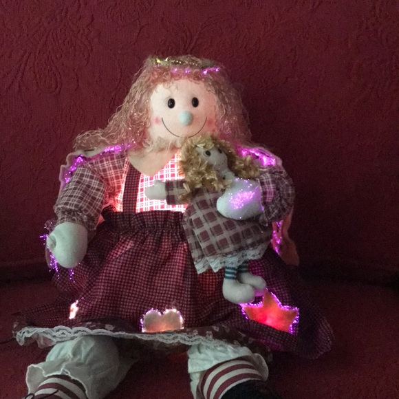 FIBER OPTIC LIGHTED CHRISTMAS ANGEL π DOLLπππ» - Picture 2 of 6